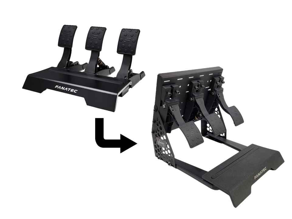 Dual Kit for Inverted Pedals Mod Fanatec New CSL & CSL Elite Pedals